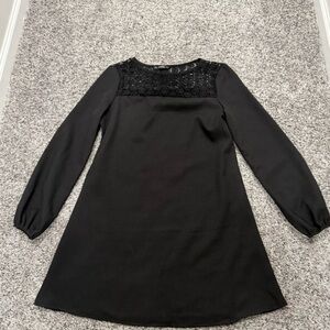 Elegant Black Long Sleeve Dress